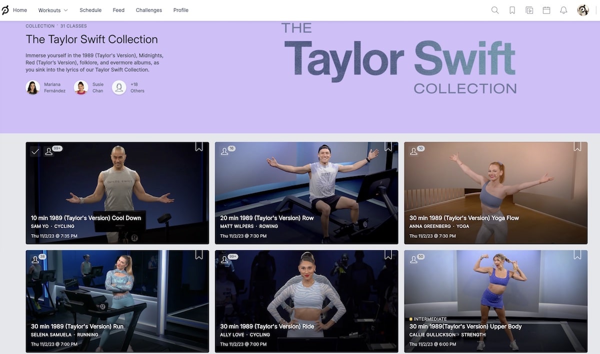 How one can Do the Taylor Swift Train on Peloton